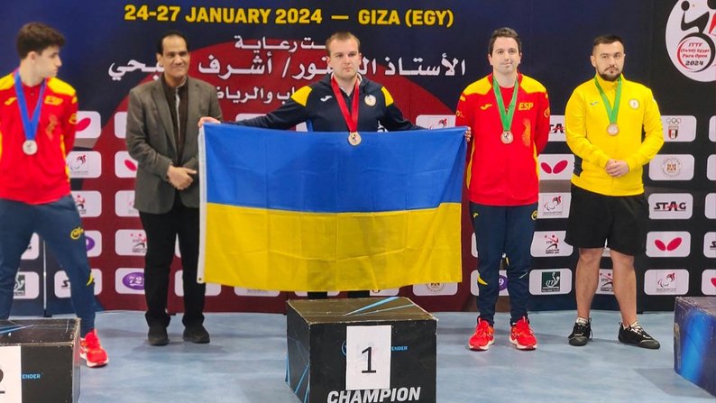 Спортсмен із Запоріжжя Лев Кац здобув три медалі на міжнародному рейтинговому турнірі з настільного тенісу