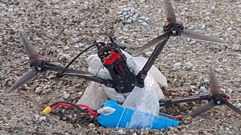 На Запорізькому напрямку прикордонники знешкодили сім російських FPV-дронів: один з них — "приземлили" без детонації
