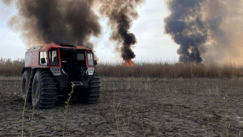На Запоріжжі вчергове сталася пожежа в плавневій зоні Дніпра — ДСНС