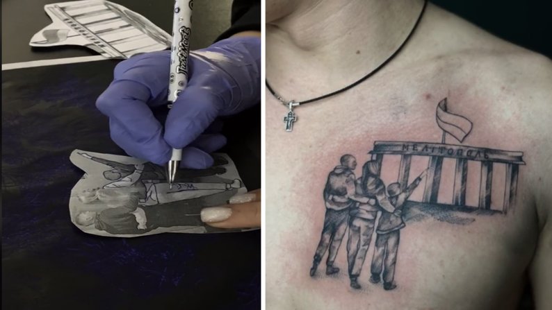 Робить патріотичні татуювання та збирає донати для ЗСУ: історія переселенки з Гуляйполя
