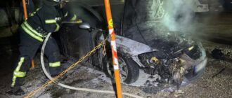 У Запоріжжі загорілася автівка: травмованих немає — ДСНС