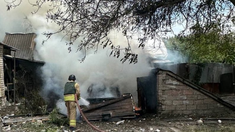 В Оріхові внаслідок обстрілу армією РФ виникла пожежа — ДСНС