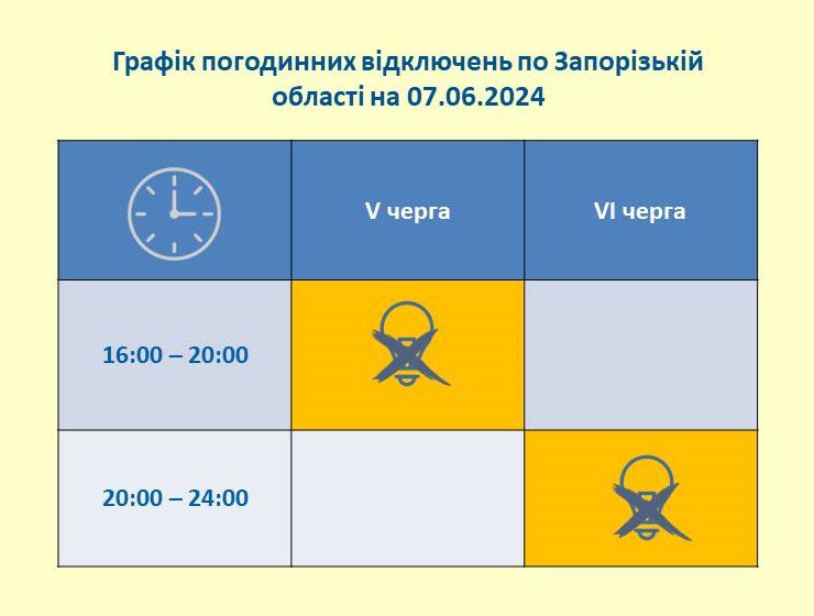 У Запоріжжі запровадили графіки погодинних відключень світла на 7 червня - адреси та час