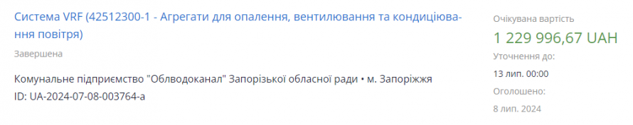 Дорогі закупівлі - запорізьке комунальне підприємство замовило обладнання та послуги за завищеними цінами