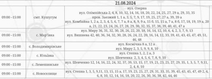 Погодинні відключення та ремонтні роботи – завтра у Запоріжжі та районі вимкнуть світло