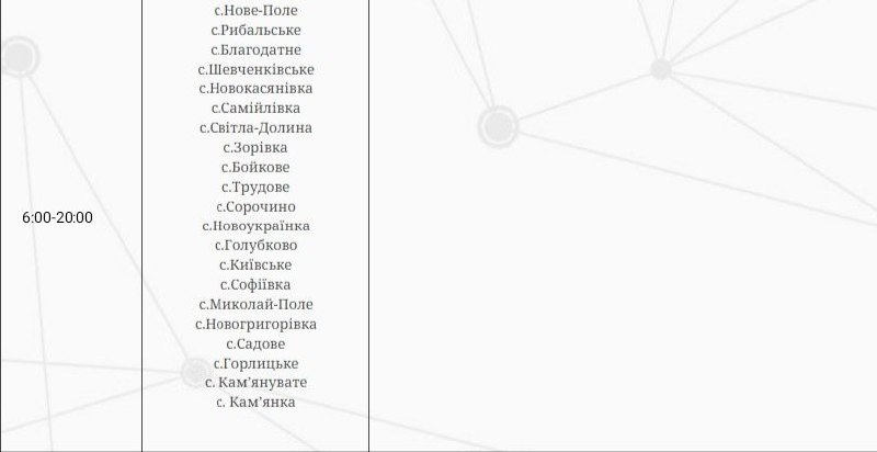 Весь день без світла - 6 серпня десятки будинків у Запоріжжі залишаться без електроенергії