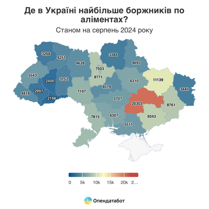 Запорізька область потрапила в трійку лідерів з несплати аліментів - статистика