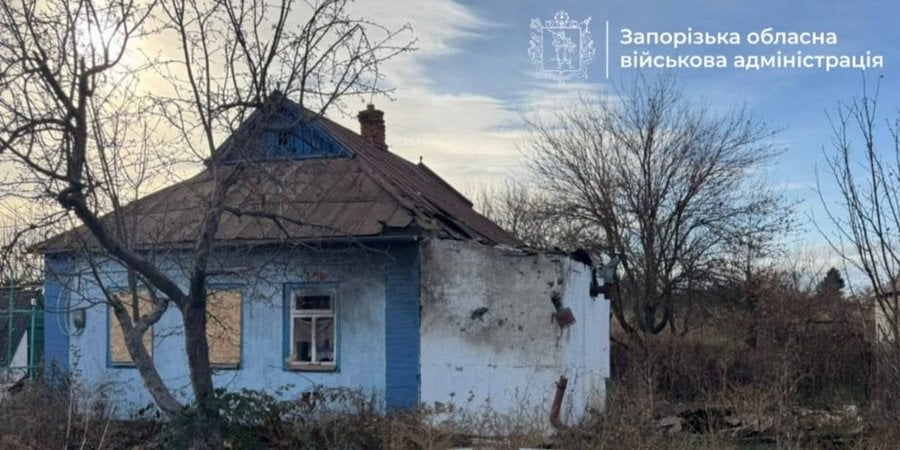 Наслідки російських обстрілів на Запоріжжі (Фото: Іван Федоров/Telegram)