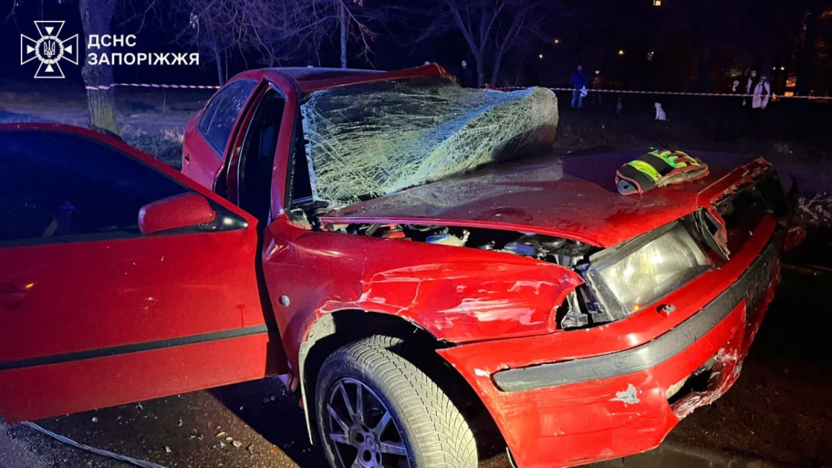 У Запоріжжі автомобіль врізався в швидку і в стовп - наслідки жахливої аварії на Прибережній автомагістралі (фото)