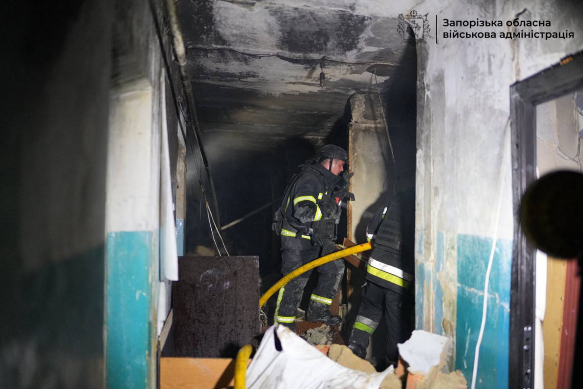 У Запоріжжі внаслідок нічної атаки російських дронів постраждало майже три десятки людей, серед них дитина - подробиці (фото, відео)