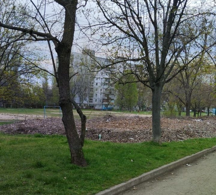 Звалище біля спортмайданчика - в одному з районів Запоріжжя утворилося "сміттєве поле" (фото)