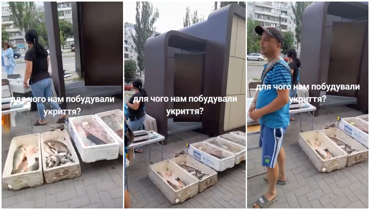 Не давав сховатися під час тривоги – у Запоріжжі продавець риби перекрив прохід до укриття (фото, відео)