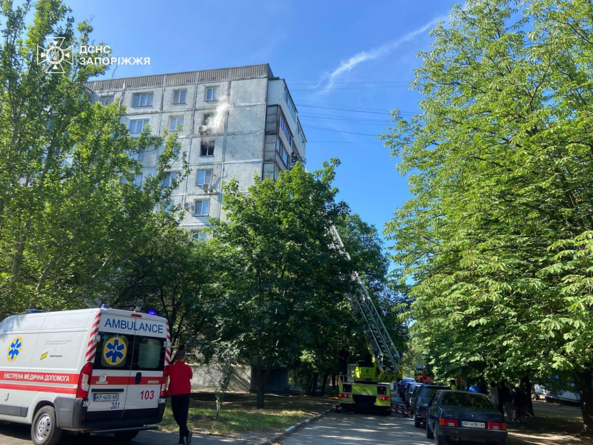 Полум'я та дим з вікон - у Запоріжжі під час пожежі люди опинилися в пастці (фото, відео)