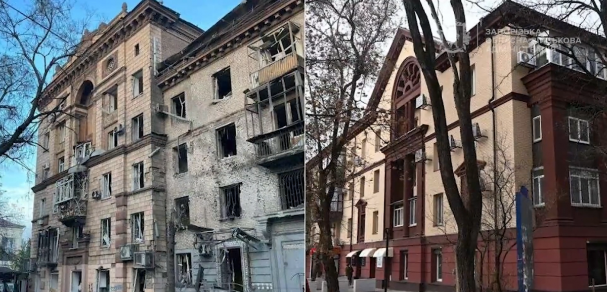 "Так, як ми хотіли" – у Запоріжжі мешканці відновленого після обстрілу будинку нарешті повернулися до своїх квартир (фото, відео)