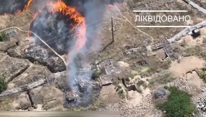 Перетворили на палаюче згарище - на Запоріжжі прикордонники знищили склад боєприпасів разом з окупантами (відео)