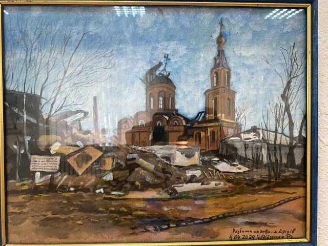 Оріхівський напрямок на полотнах - у Запоріжжі відкрили незвичайну виставку художника та військового (фото)