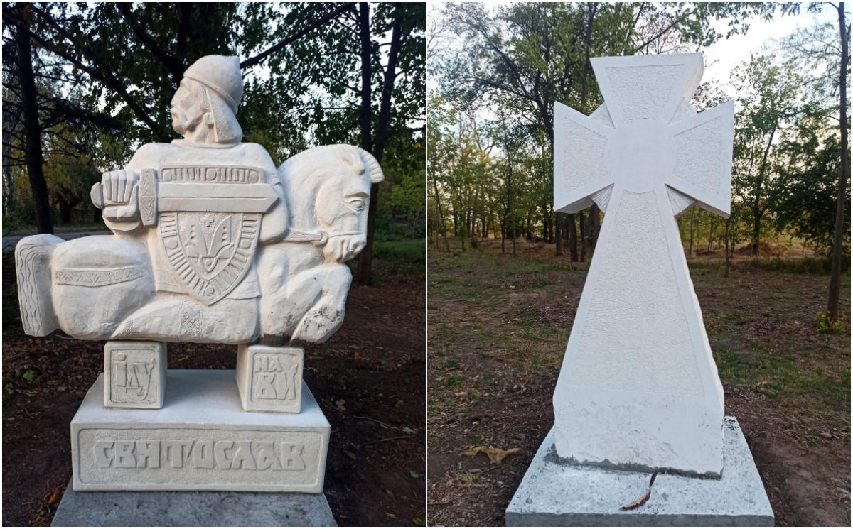 У Запоріжжі в Парку честі встановили шість скульптур, створених митцями з усієї України (фото)