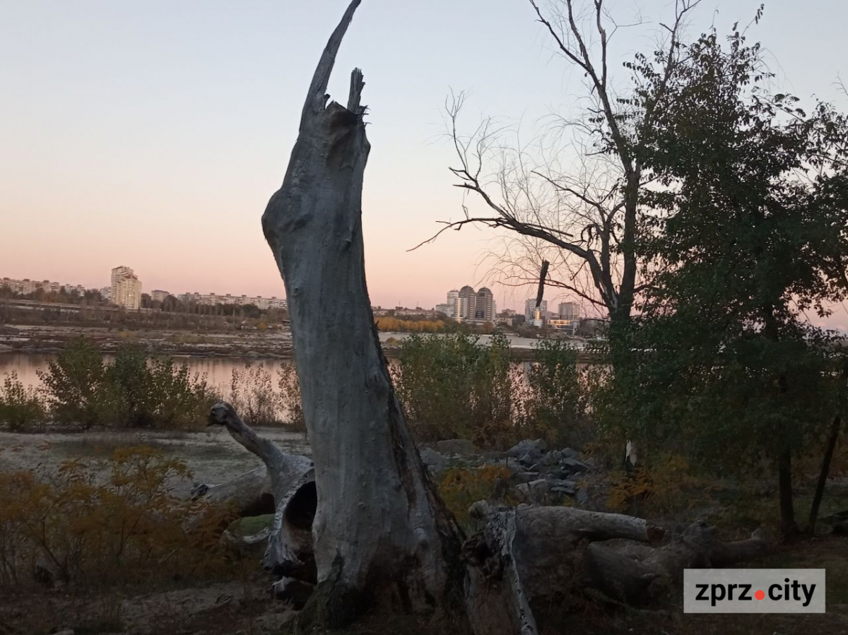 Як виглядало узбережжя Хортиці в останній день жовтня: ексклюзивний фоторепортаж