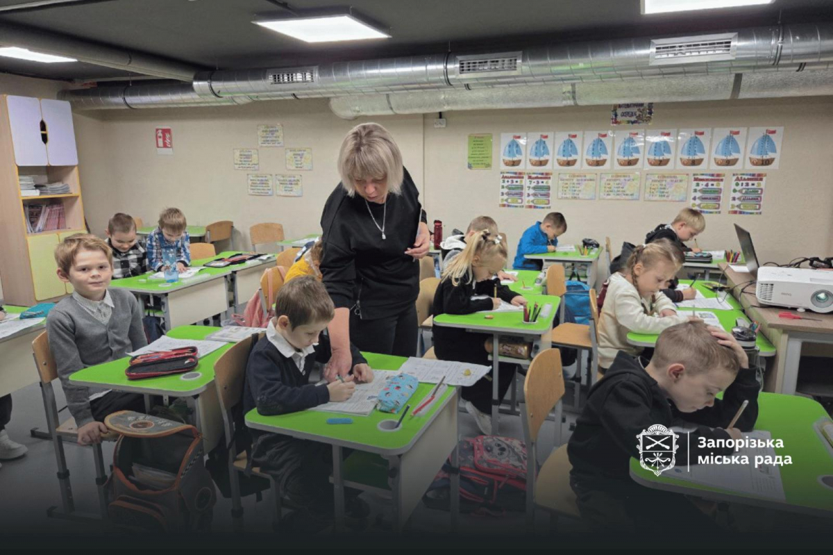 "Площа дозволяє проводити навіть уроки фізкультури" - в гімназії на Запоріжжі Лівому з’явилось укриття (фото)