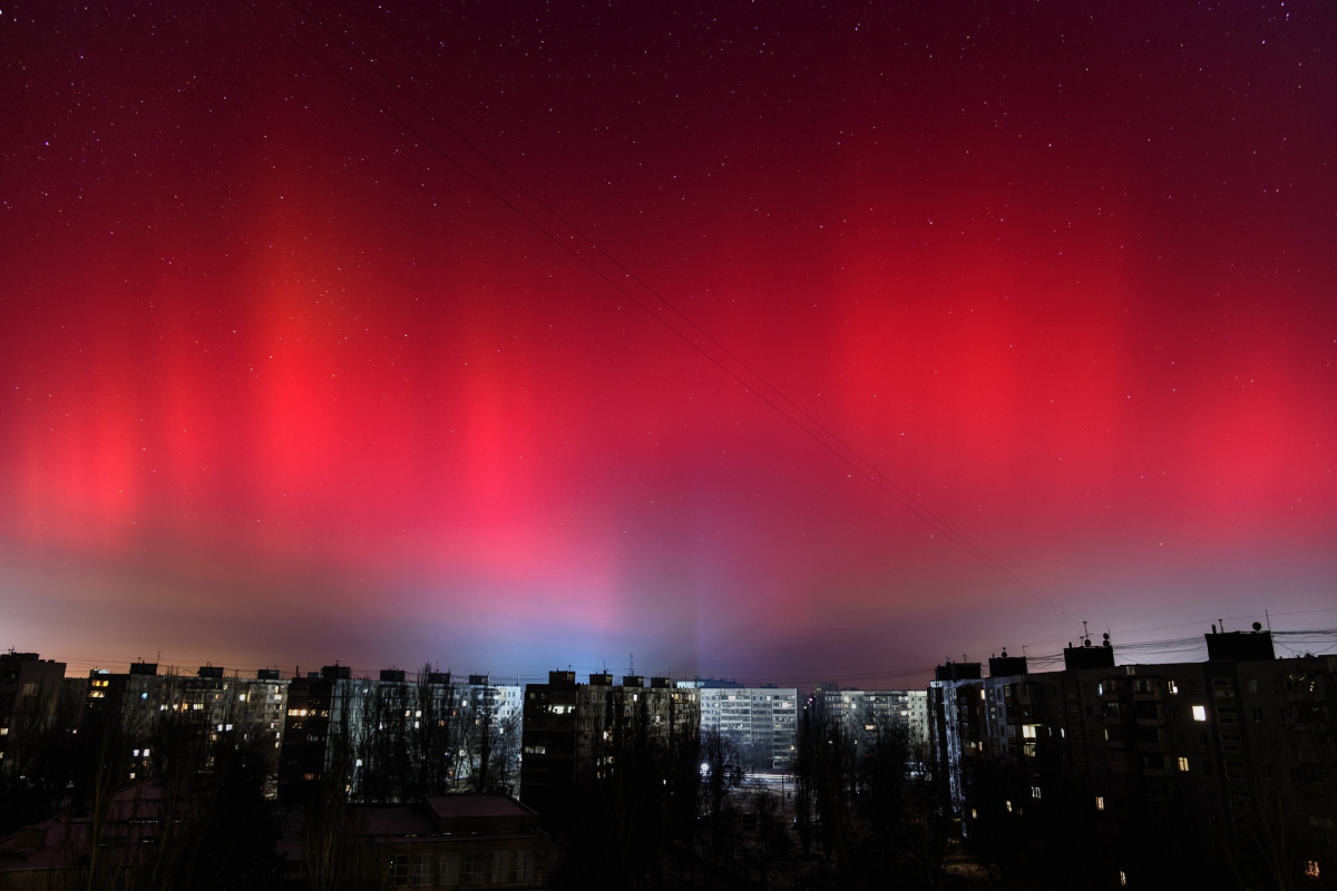Магія в небі: запоріжці спостерігали рідкісне північне сяйво (фото)