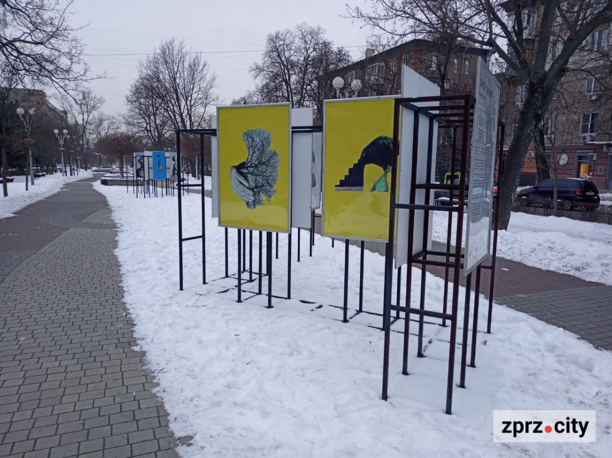 На вулицях Запоріжжя з'явились плакати одного із найвпливовіших у світі колажистів з Данії - фото