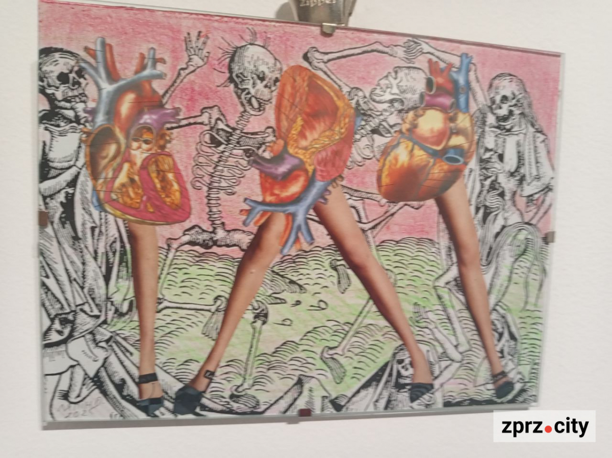 Полежати на експонаті та зробити селфі - у Запоріжжі відкрили виставку найкращих робіт міжнародного фестивалю коллажу (фото)