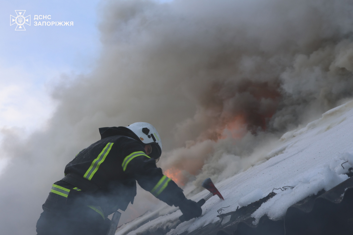 Пожежі у Запоріжжі: рятувальники гасили будинок і кафе в різних районах міста (фото, відео)