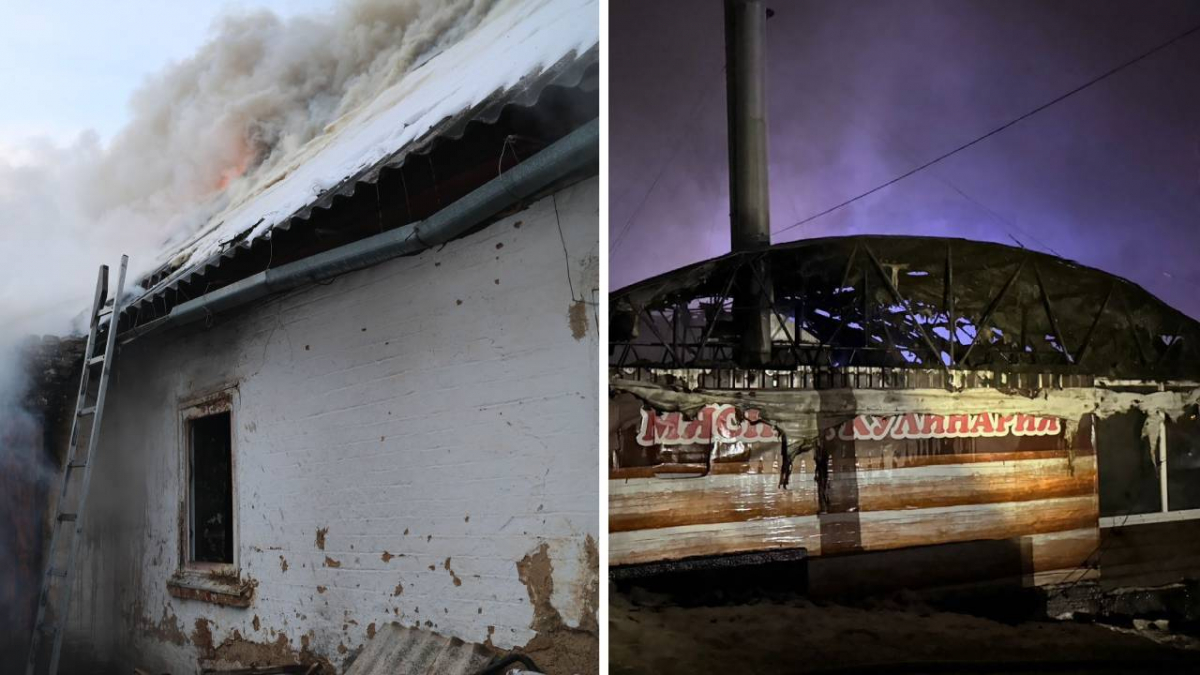 Пожежі у Запоріжжі: рятувальники гасили будинок і кафе в різних районах міста (фото, відео)