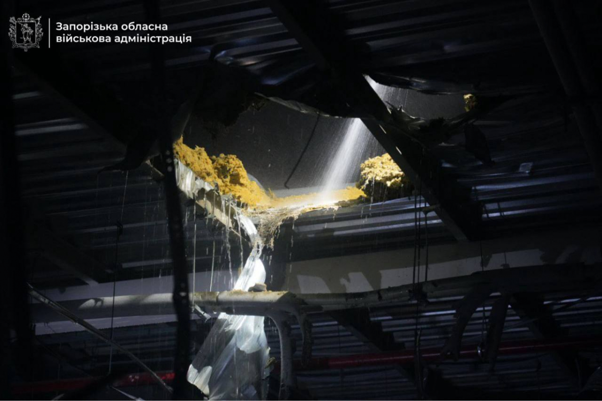 Ввечері 7 січня ворог ударив по торгівельному центру у Запоріжжі - фото і відео наслідків