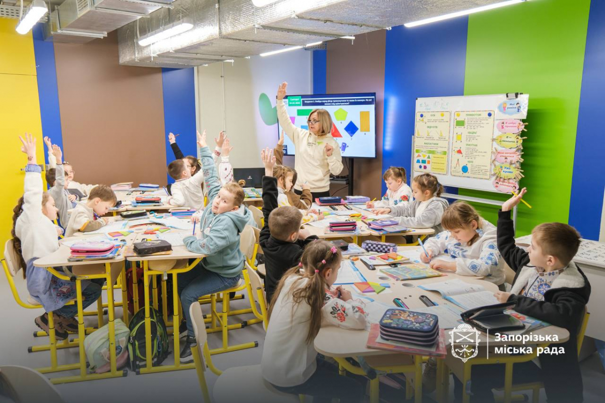 Безпечне навчання замість дистанційки: у Запоріжжі на базі ліцею запрацювало сучасне протирадіаційне укриття (фото)