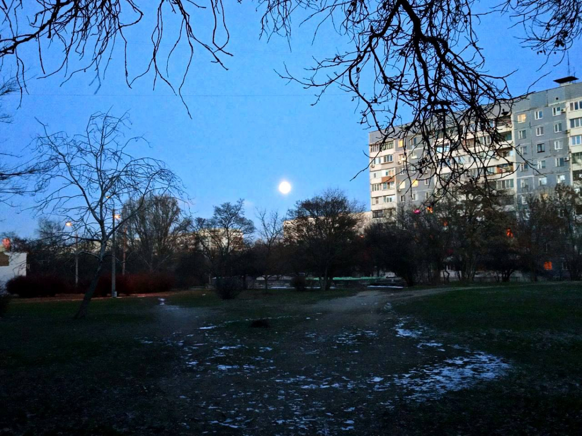 Неймовірно гарно - запоріжці поділились в соцмережах фото повні Сніжного місяця