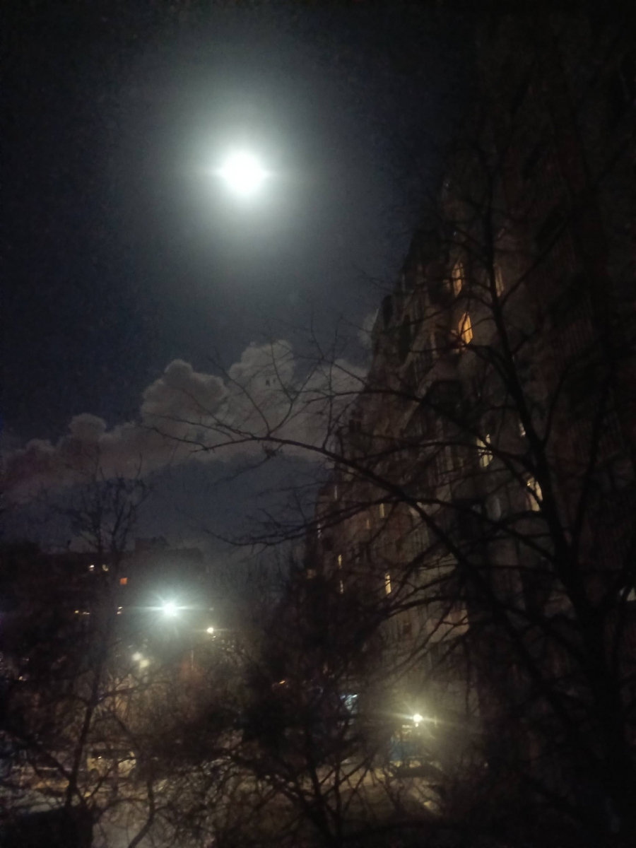 Неймовірно гарно - запоріжці поділились в соцмережах фото повні Сніжного місяця