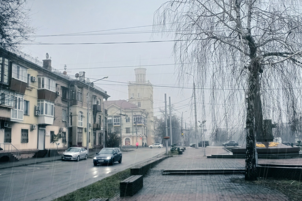 Зима у Запоріжжі. Фото Олександра Челпанова