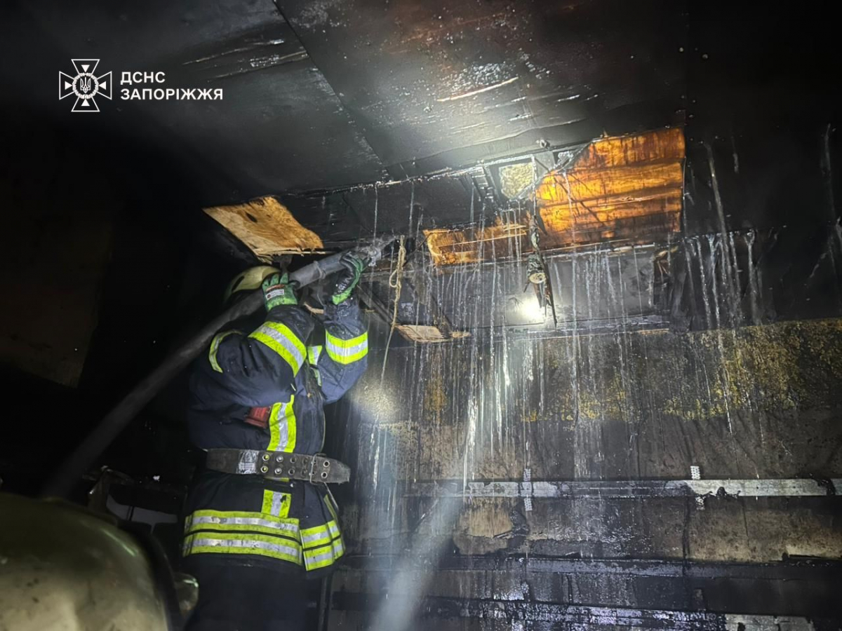 Рятувальники боролися з вогнем вночі: в Запоріжжі зайнявся торговельний (фото)