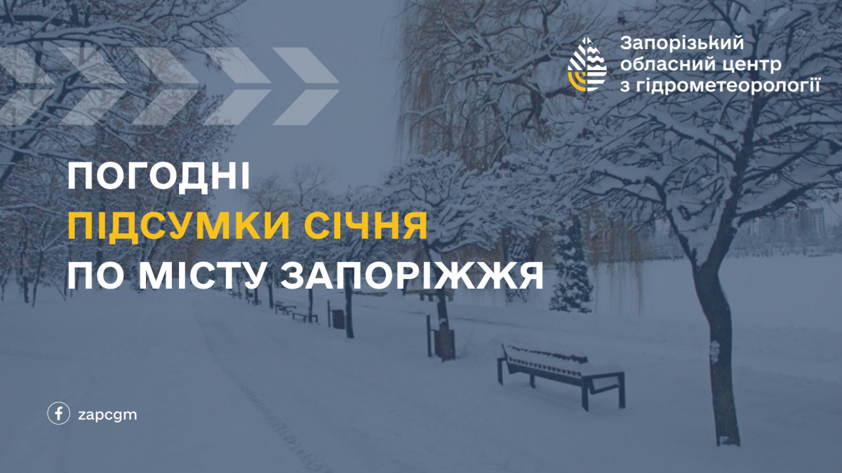 Температурні гойдалки та надлишок опадів: яким був січень у Запоріжжі
