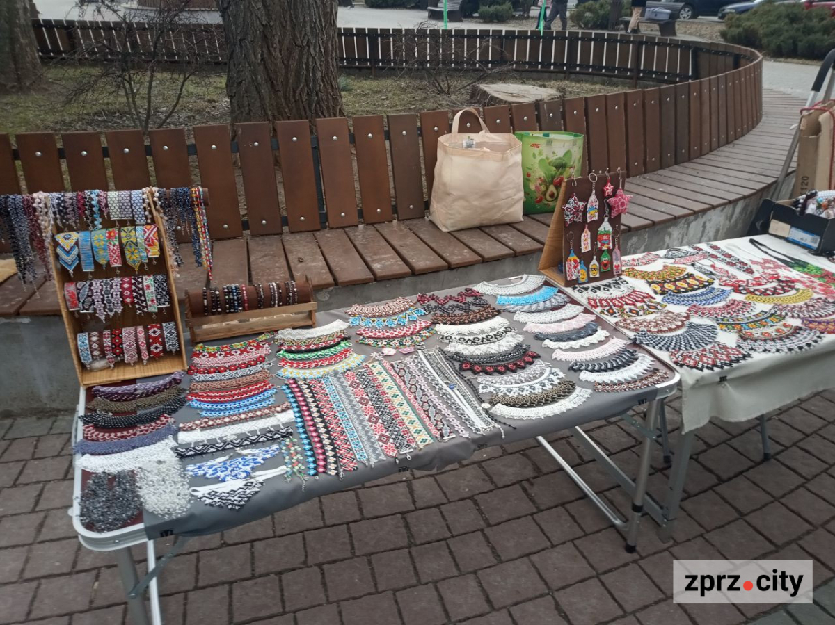 Майдан Митців у Запоріжжі: як вернісаж біля фонтану виглядає на початку весни (фото)