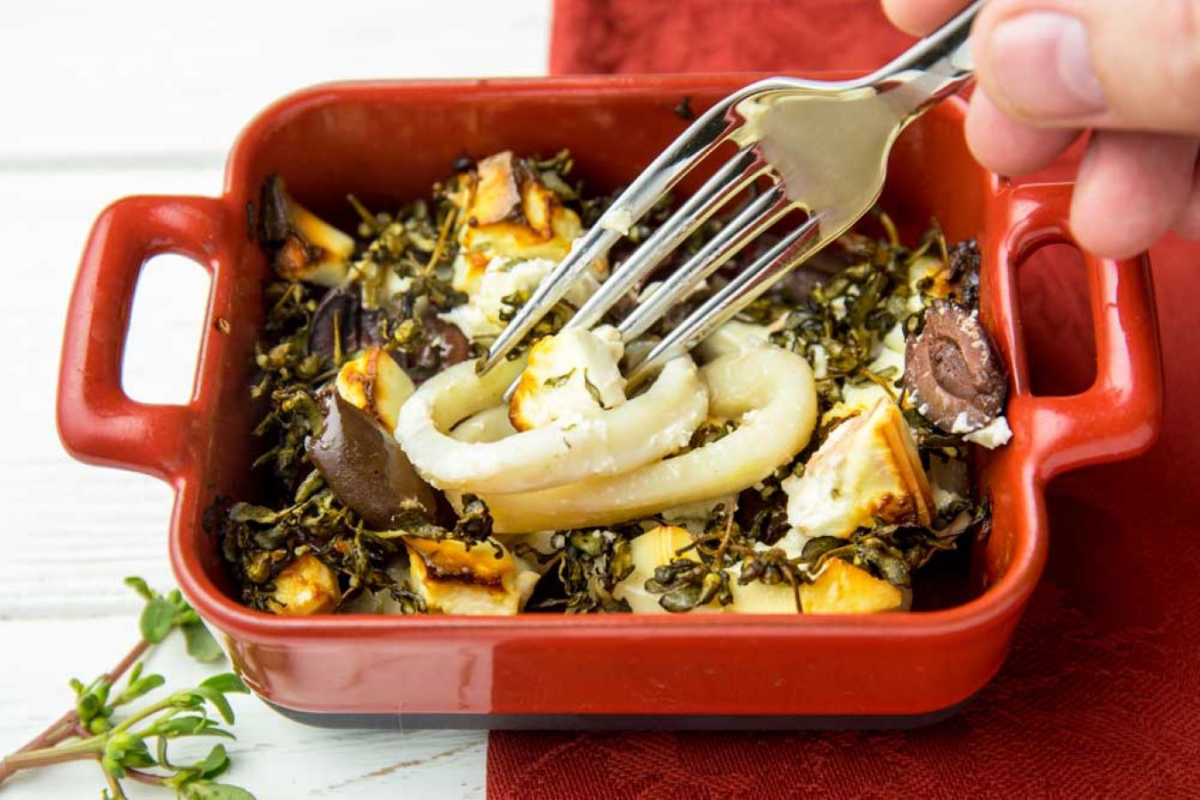 Запечені кальмари, фото з сайта Євгена Клопотенка