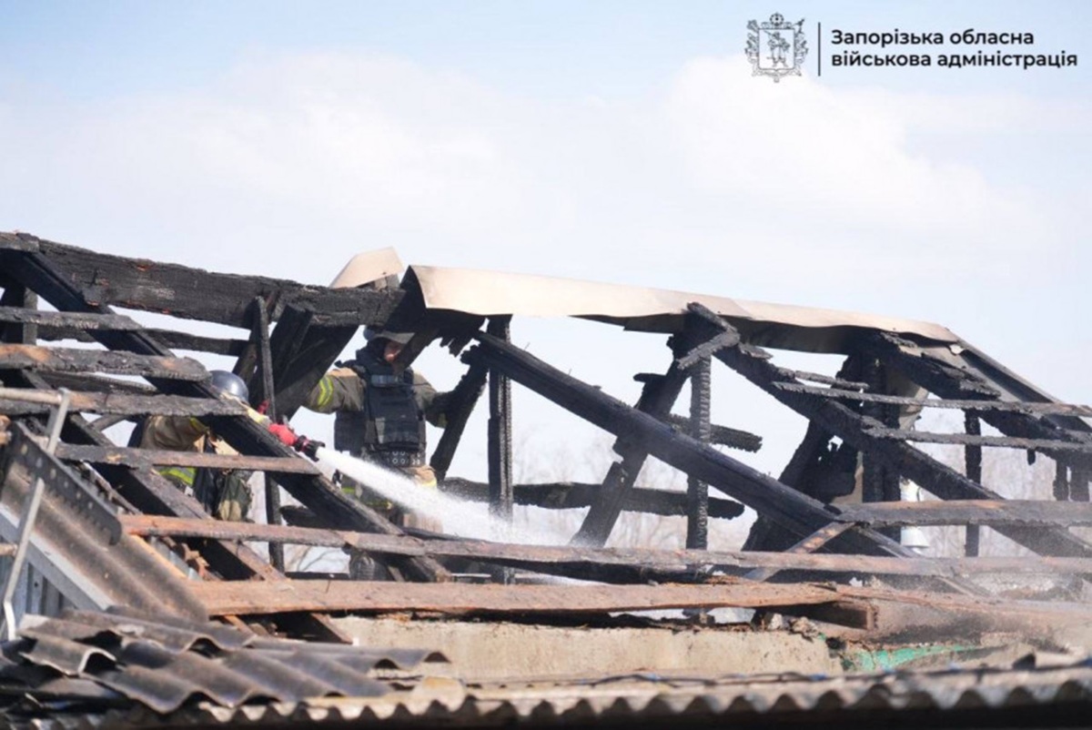 Наслідки російської атаки на Запоріжжя вдень 20 березня. Фото: ЗОВА