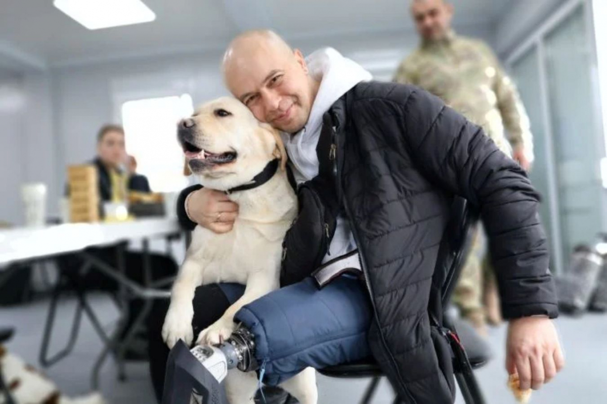 Собаки-терапевти допомагають ветеранам Мелітопольщини, фото РІА Південь  