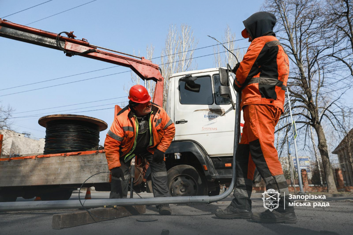 Модернізація освітлення у Запоріжжя, фото міськради