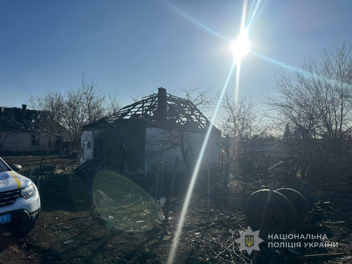 Наслідки ворожих атак на Запоріжжя 12 березня, фото Нацполіції