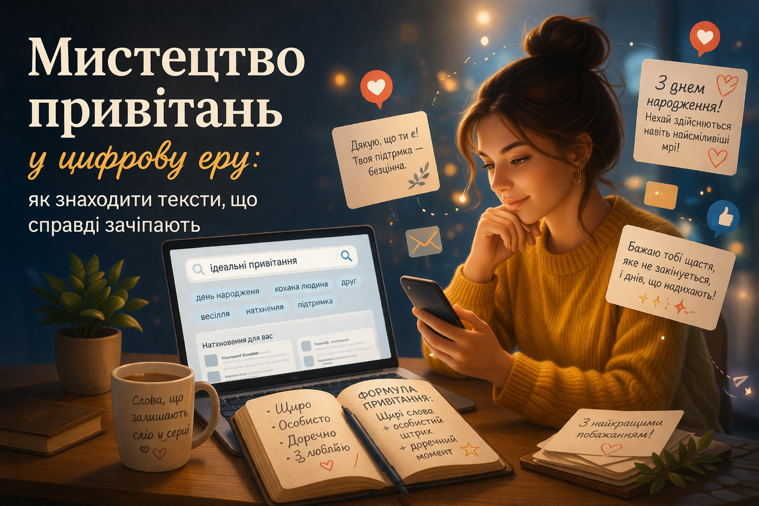 тексти привітань: огляд ресурсів, трендів і практик