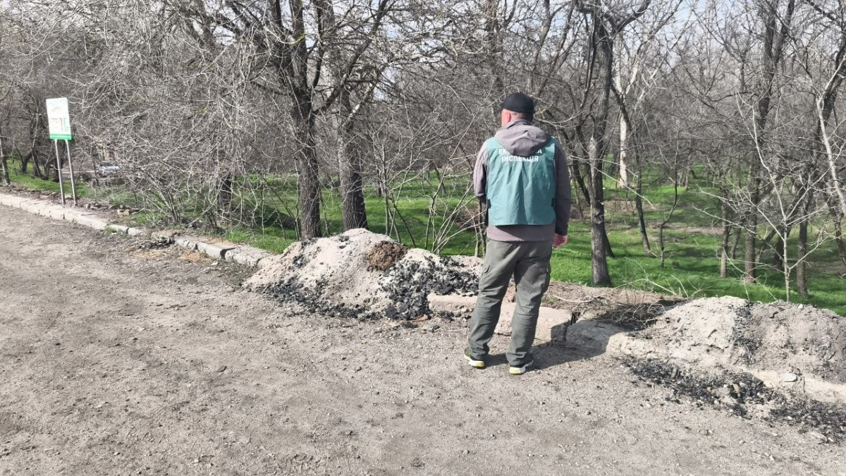 У Запоріжжі знайшли стихійне сміттєзвалище на вулиці Глісерній, фото: Держекоінспекція Південного округу