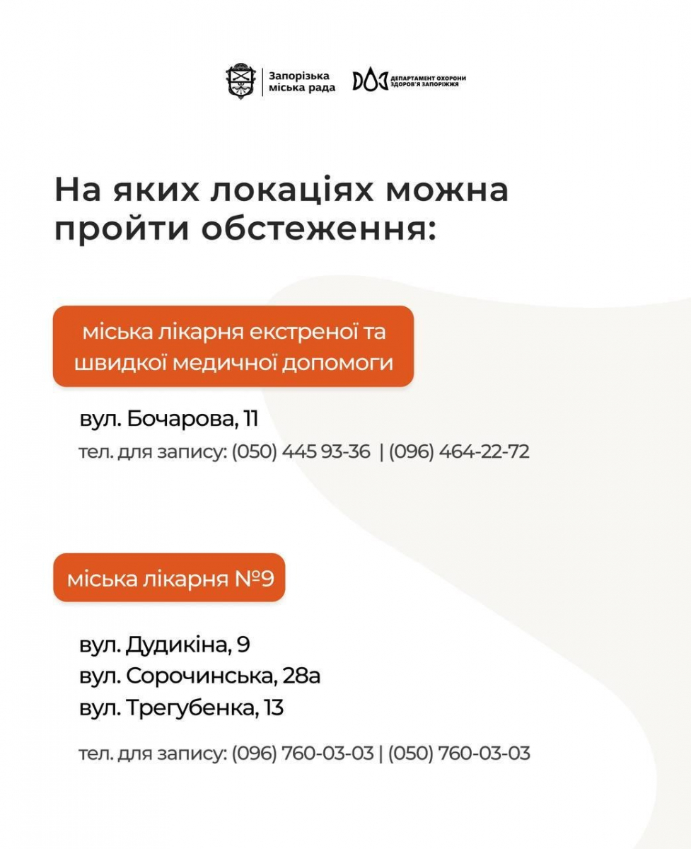 У Запоріжжі жінки зі статусом ВПО можуть безкоштовно пройти обстеження та лікування від вірусу папіломи людини