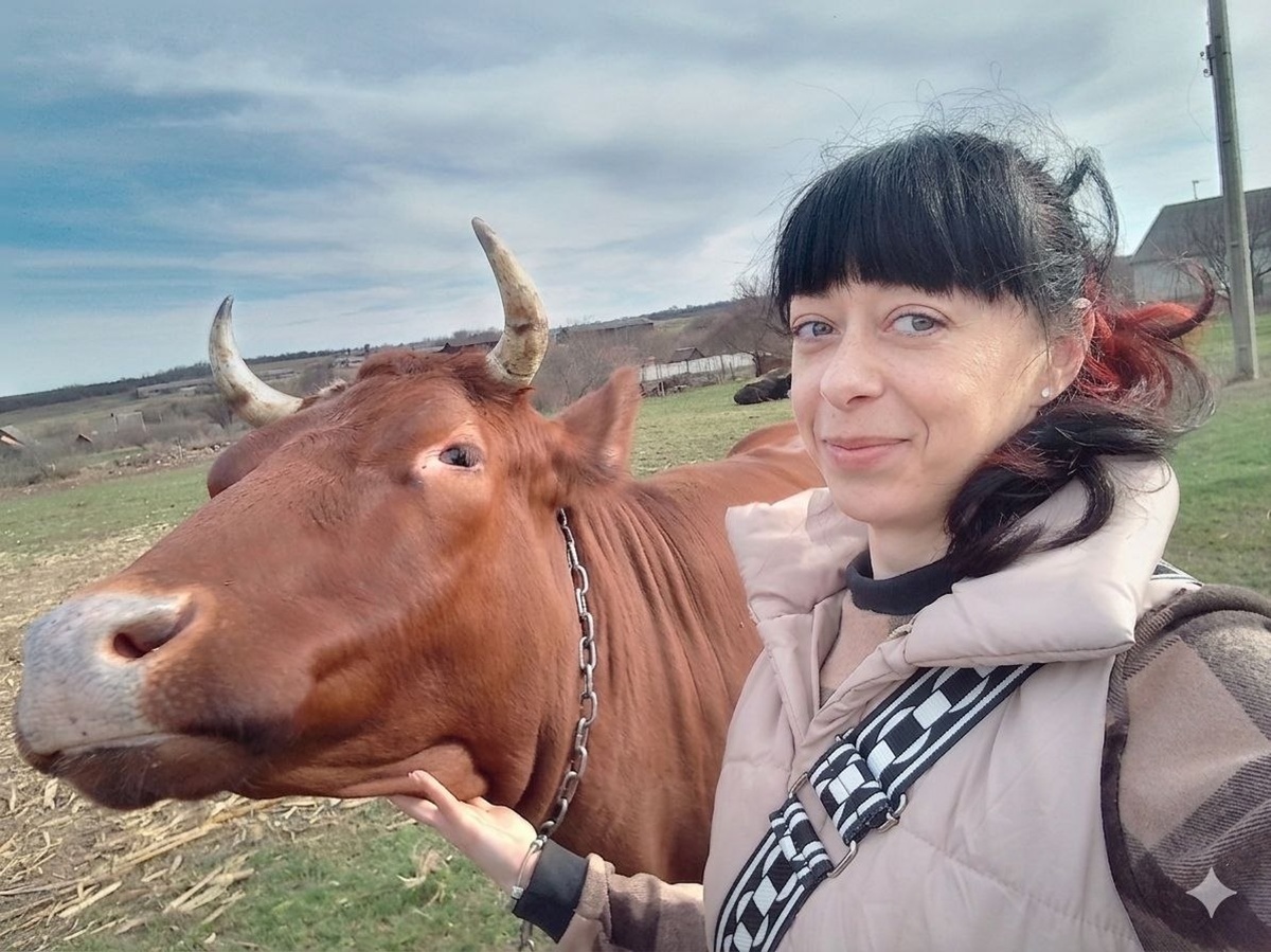 Катерина Гусакова з Донеччини стала фермеркою на Запоріжжі. Фото: Запорізька обласна служба зайнятості